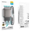Блок живлення Borofone BAS54A Absolute PD20W+QC3.0 (1USB-A/1C) + кабель Type-C to Type-C Black