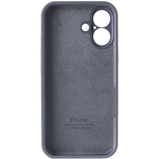 Чохол Silicone Case Full Camera Protective (AA) для Apple iPhone 16 (6.1") Сірий / Lavender Gray - зображення 6 