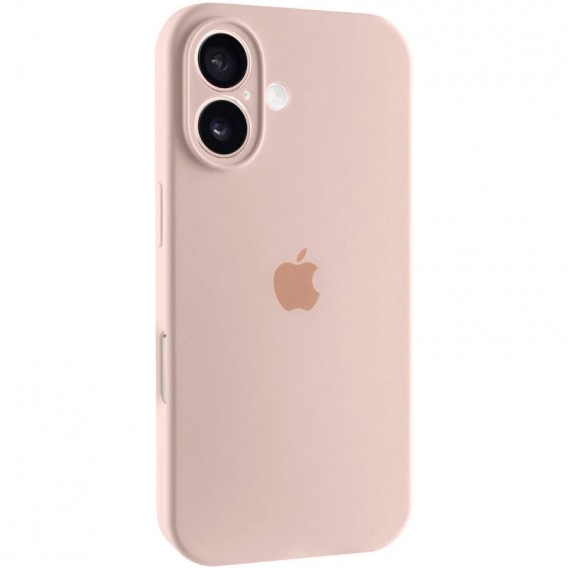 Чохол Silicone Case Full Camera Protective (AA) для Apple iPhone 16 Plus (6.7") Рожевий / Pink Sand