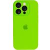 Чохол для iPhone 16 Pro Silicone Case Full Protective (Acid Green)