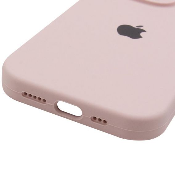 Чохол Silicone Case Full Camera Protective (AA) для Apple iPhone 16 Pro (6.3") Рожевий / Chalk Pink