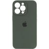 Чехол Silicone Case Full Camera Protective (AA) для Apple iPhone 16 Pro (6.3") Зеленый / Cyprus Green