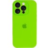Чехол для iPhone 16 Pro Max Silicone Case Full Protective (Acid Green)