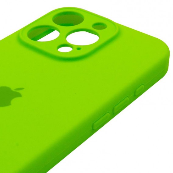 Чехол для iPhone 16 Pro Max Silicone Case Full Protective (Acid Green)