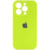 Чехол для iPhone 16 Pro Max Silicone Case Full Protective (Acid Green)