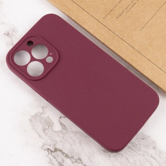 Чохол Silicone Case Full Camera Protective (AA) NO LOGO для Apple iPhone 16 Pro Max (6.9") Бордовий / Plum