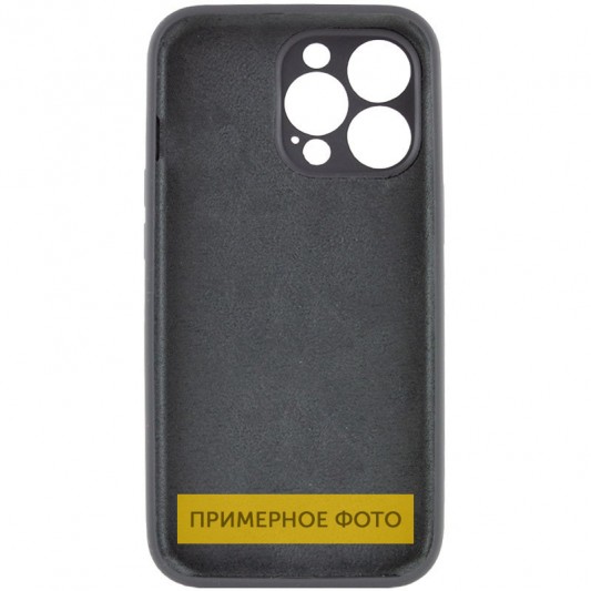 Чохол Silicone Case Full Camera Protective (AA) NO LOGO для Apple iPhone 16 (6.1") Сірий / Dark Gray - зображення 1 