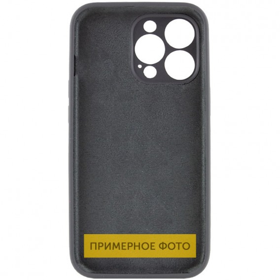 Чохол Silicone Case Full Camera Protective (AA) NO LOGO для Apple iPhone 16 (6.1") Сірий / Dark Gray