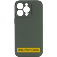 Чехол Silicone Case Full Camera Protective (AA) NO LOGO для Apple iPhone 16 (6.1") Зеленый / Cyprus Green