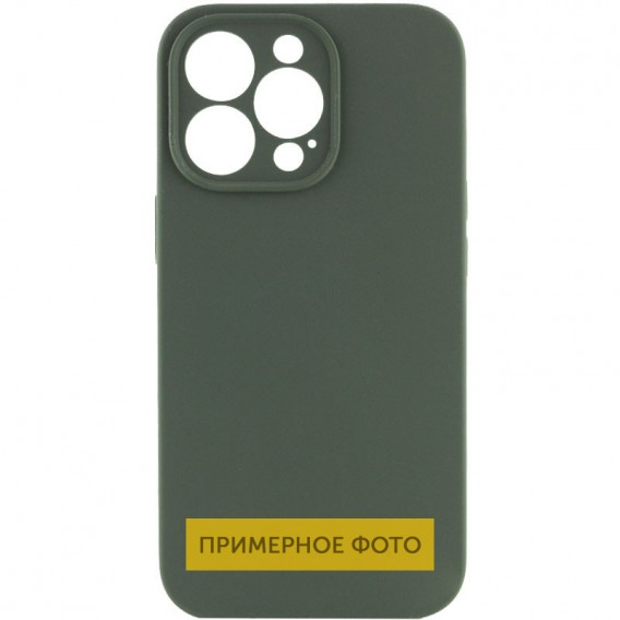 Чохол Silicone Case Full Camera Protective (AA) NO LOGO для Apple iPhone 16 (6.1") Зелений / Cyprus Green