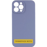 Чехол Silicone Case Full Camera Protective (AA) NO LOGO для Apple iPhone 16 (6.1") Серый / Lavender Gray