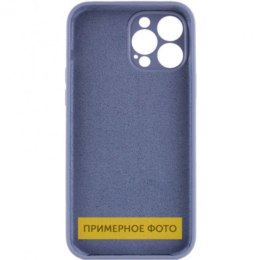 Чохол Silicone Case Full Camera Protective (AA) NO LOGO для Apple iPhone 16 (6.1") Сірий / Lavender Gray - зображення 1 