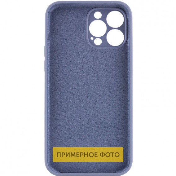 Чохол Silicone Case Full Camera Protective (AA) NO LOGO для Apple iPhone 16 (6.1") Сірий / Lavender Gray
