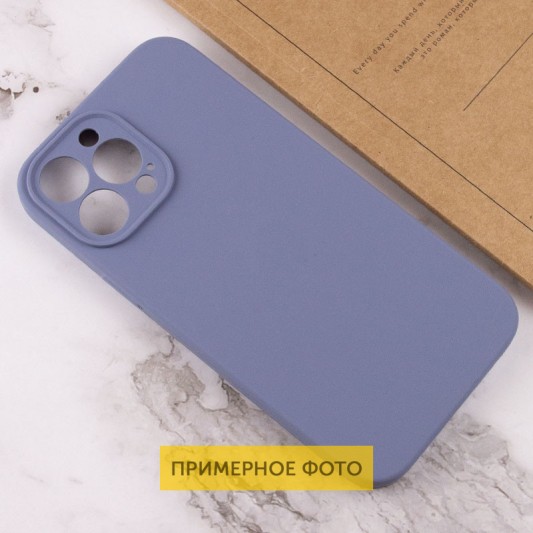 Чохол Silicone Case Full Camera Protective (AA) NO LOGO для Apple iPhone 16 (6.1") Сірий / Lavender Gray - зображення 2 