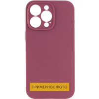 Чехол Silicone Case Full Camera Protective (AA) NO LOGO для Apple iPhone 16 (6.1") Бордовый / Plum