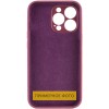 Чохол Silicone Case Full Camera Protective (AA) NO LOGO для Apple iPhone 16 (6.1") Бордовий / Plum
