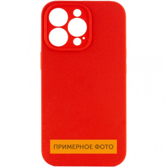 Чехол Silicone Case Full Camera Protective (AA) NO LOGO для Apple iPhone 16 (6.1") Красный / Red