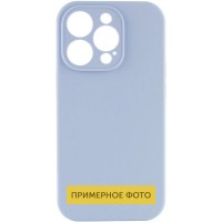 Чехол Silicone Case Full Camera Protective (AA) NO LOGO для Apple iPhone 16 (6.1") Голубой / Lilac Blue