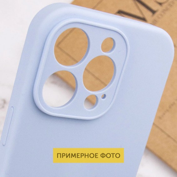 Чохол Silicone Case Full Camera Protective (AA) NO LOGO для Apple iPhone 16 (6.1") Блакитний / Lilac Blue