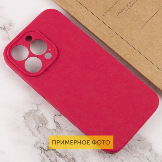 Чохол Silicone Case Full Camera Protective (AA) NO LOGO для Apple iPhone 16 Plus (6.7") Червоний / Rose Red - зображення 2 
