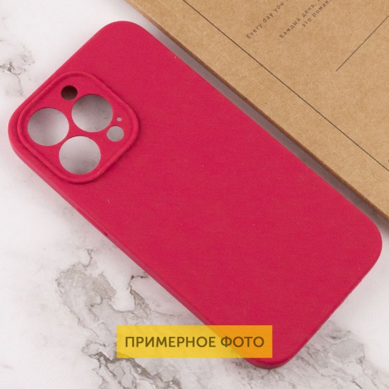 Чохол Silicone Case Full Camera Protective (AA) NO LOGO для Apple iPhone 16 Plus (6.7") Червоний / Rose Red