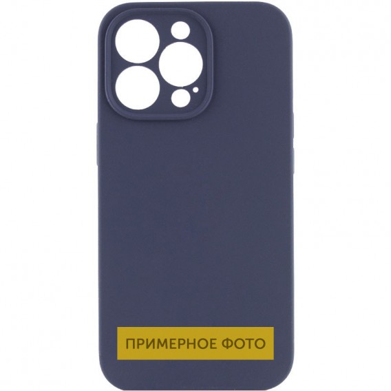 Чохол Silicone Case Full Camera Protective (AA) NO LOGO для Apple iPhone 16 Plus (6.7") Темно-синій / Midnight blue