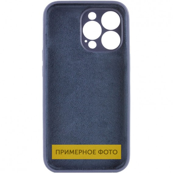 Чохол Silicone Case Full Camera Protective (AA) NO LOGO для Apple iPhone 16 Plus (6.7") Темно-синій / Midnight blue