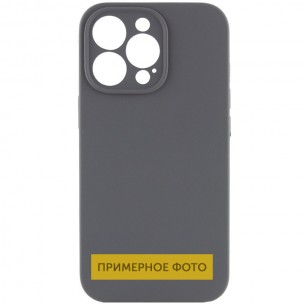 Чохол Silicone Case Full Camera Protective (AA) NO LOGO для Apple iPhone 16 Plus (6.7") Сірий / Dark Gray