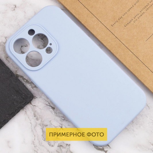Чохол Silicone Case Full Camera Protective (AA) NO LOGO для Apple iPhone 16 Plus (6.7") Блакитний / Lilac Blue - зображення 2 