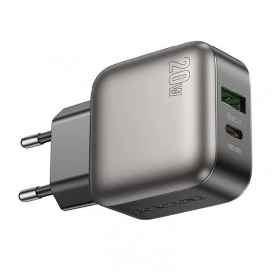 МЗП Borofone BAS54A Absolute PD20W+QC3.0 (1USB-A/1C) Black