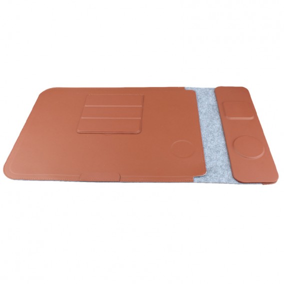 Підставка-чохол для ноутбуку STAND JD-S101 з БЗП 4in1 15W (13-14'') Brown