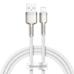 Дата кабеля Baseus Cafule Series Metal USB to Lightning 2.4A (2m) (CALJK-B0) White