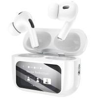 Беспроводные TWS наушники Borofone BW76 Brocade with Touch Screen and ANC White