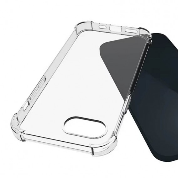 TPU чохол GETMAN Ease logo посилені кути для Apple iPhone 16e (6.1") Безбарвний (прозорий)