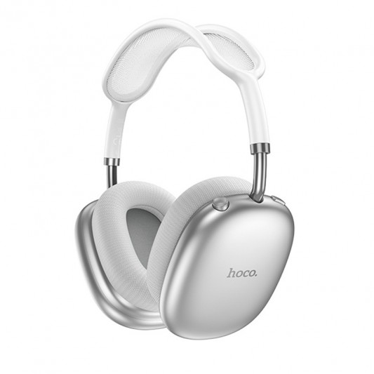 Накладні бездротові навушники Hoco W55 Plus Happiness ANC noise reduction Silver