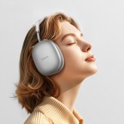 Накладні бездротові навушники Hoco W55 Plus Happiness ANC noise reduction Silver