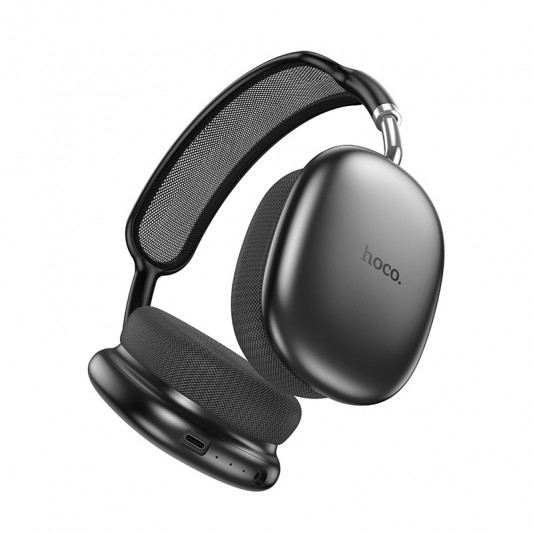 Накладні бездротові навушники Hoco W55 Plus Happiness ANC noise reduction Deep space gray - зображення 1 