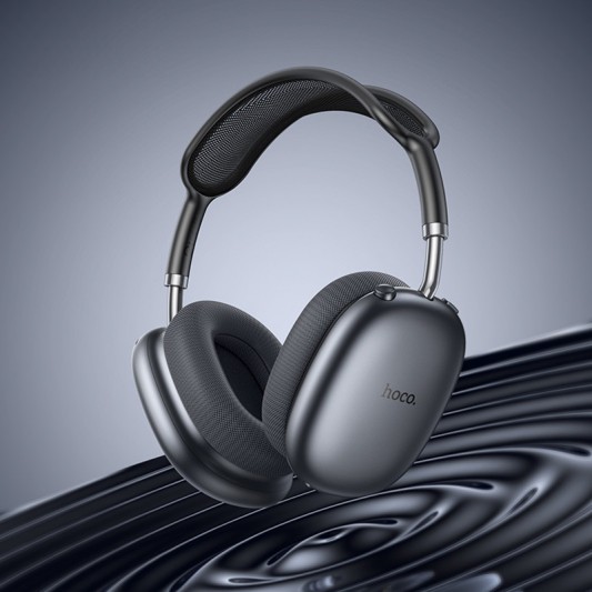 Накладні бездротові навушники Hoco W55 Plus Happiness ANC noise reduction Deep space gray - зображення 2 