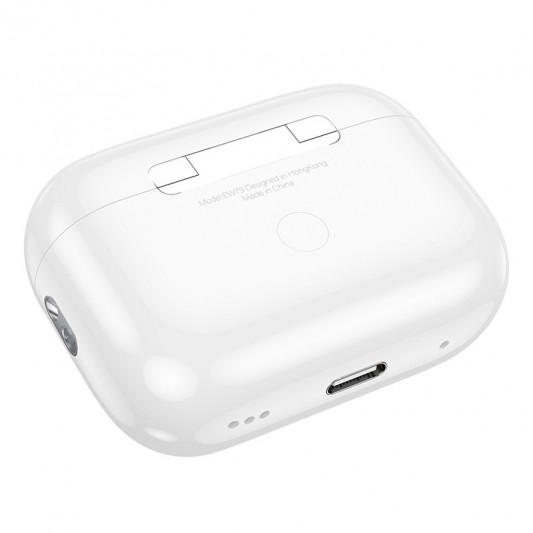 Бездротові TWS навушники Hoco EW79 Bright with Touch Screen ANC White - зображення 4 