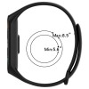 Силіконовий ремінець для Xiaomi Mi Band 7/6/5 Чорний / Black