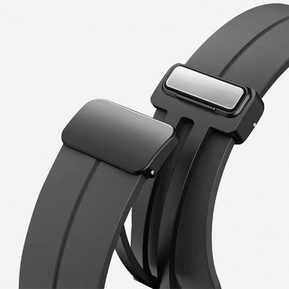 Ремінець Line Magnetic для Xiaomi Mi Band 9/8/10 Чорний / Black