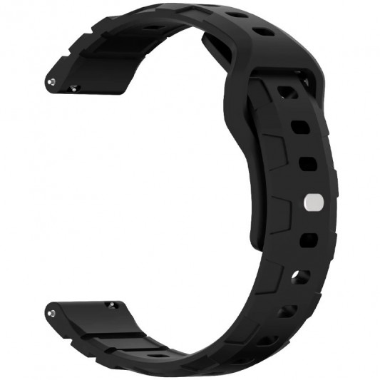 Силіконовий ремінець Defense для Smart Watch 20mm Black - зображення 1 