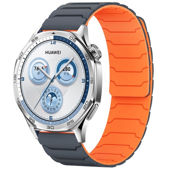 Ремінець Dual-color Magnetic для Smart Watch 22mm Grey / Orange
