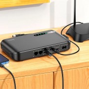 Джерело безперебійного живлення Hoco DB62 Smart Mini UPS для роутерів 5V/9V/12V 20000 mAh Black