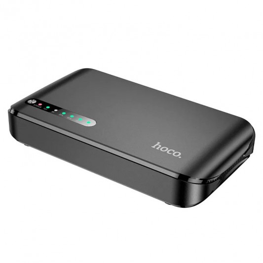 Джерело безперебійного живлення Hoco DB62 Smart Mini UPS для роутерів 5V/9V/12V 20000 mAh Black - зображення 6 