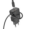 Блок живлення Hoco N60 Gentle PD20W (1USB-C) + кабель Type-C to Type-C Black