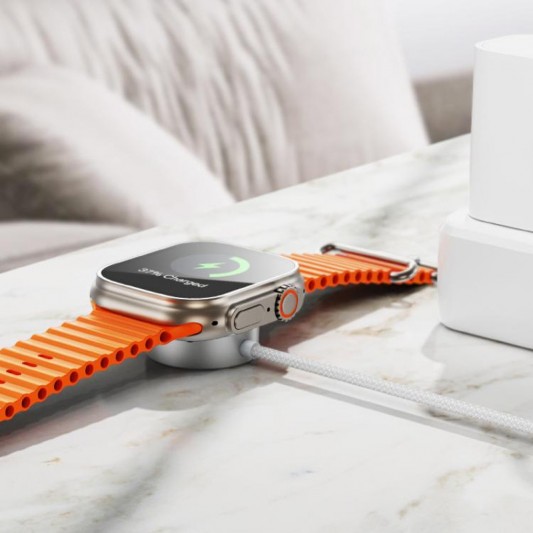БЗП Hoco CW59 Wireless charger for Samsung/iWatch (USB-C) White - зображення 3 