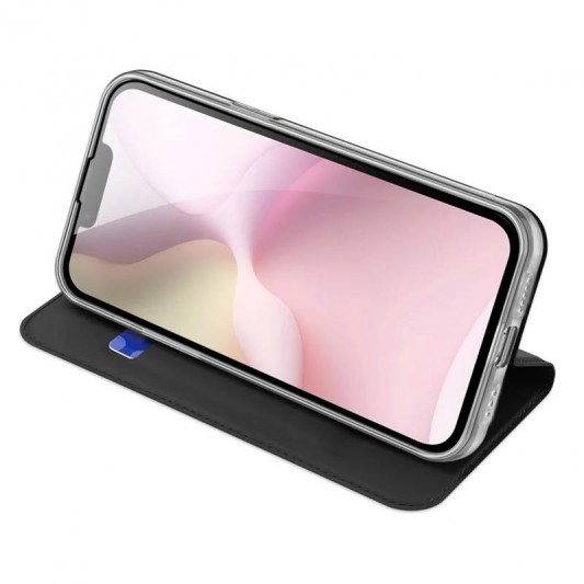 Чохол-книжка Dux Ducis з кишенею для візиток для Apple iPhone 16e (6.1") Чорний - зображення 4 