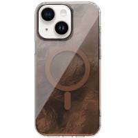 Чехол TPU Shiny Mountain (MagFit) для Apple iPhone 14/13 (6.1") Chocolate