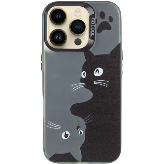 Чехол TPU+PC So Cool для Apple iPhone 16 Pro (6.3 дюйма) Cats Чехол TPU+PC So Cool для Apple iPhone 16 Pro (6.3 дюйма) Cats